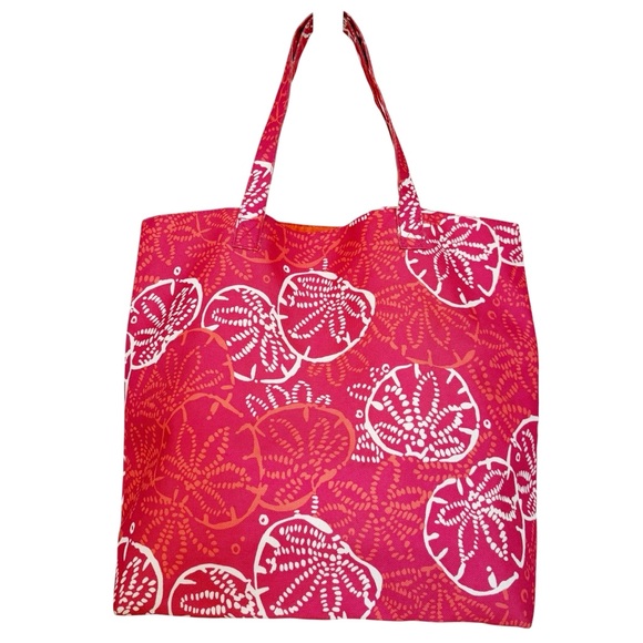 Lilly Pulitzer for Estée Lauder Pink Sand Dollar Print Tote Bag - Picture 5 of 8